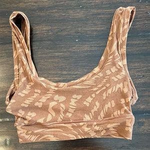SKIMS Mesh Scoop Neck Bralette in Latte Swirl - size XXS